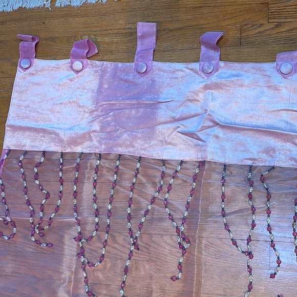 Set of 2 Bombay Kids bead Embellished window sheers - Picture 2 of 4